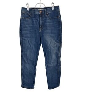 Madewell‎ Jeans Stovepipe Women's 29 Blue High Rise Denim Straight